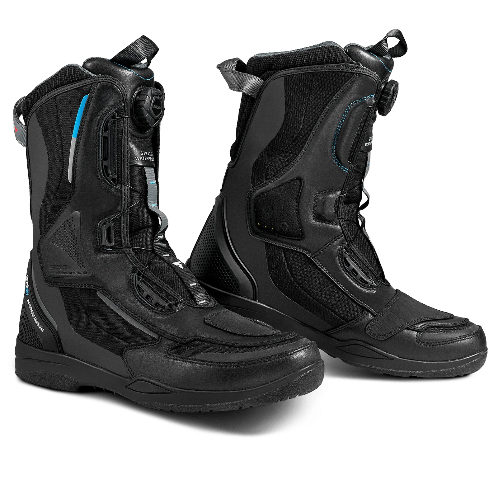 Men s waterproof touring motorbike boots STRATO WP SHIMA