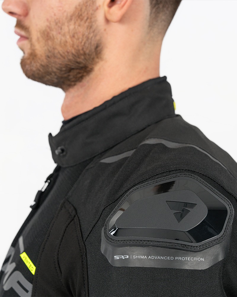 Men's textile motorbike jacket 3-layer SOLID 2.0 VENTED | SHIMA