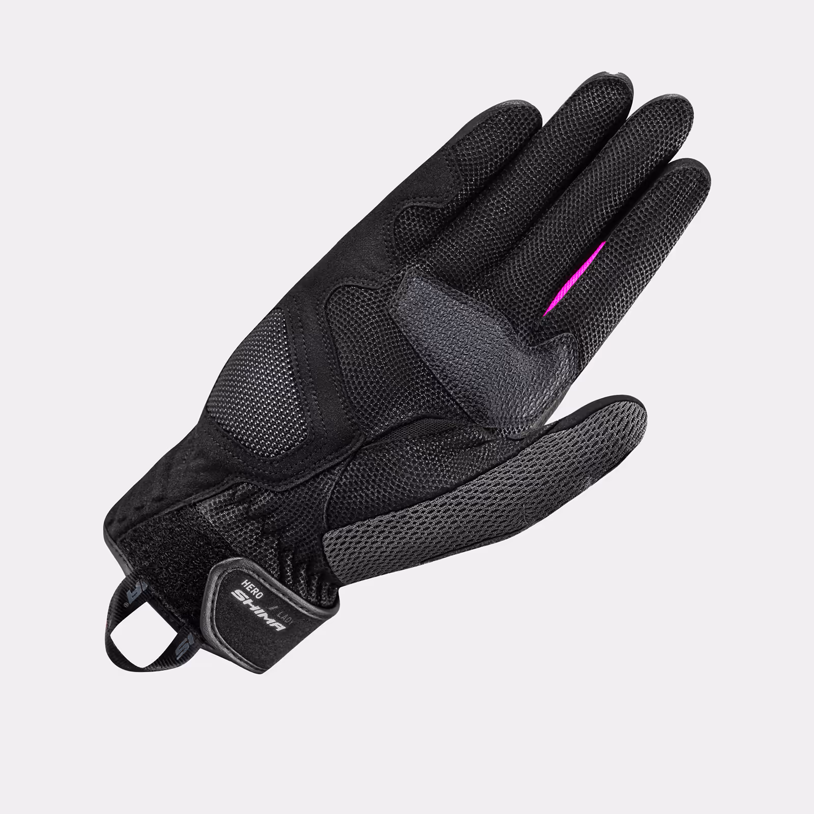 SHIMA_HERO_GLOVES_LADY_FRONT_BLACK_PINK_2500X2500_Motorcycle_gloves