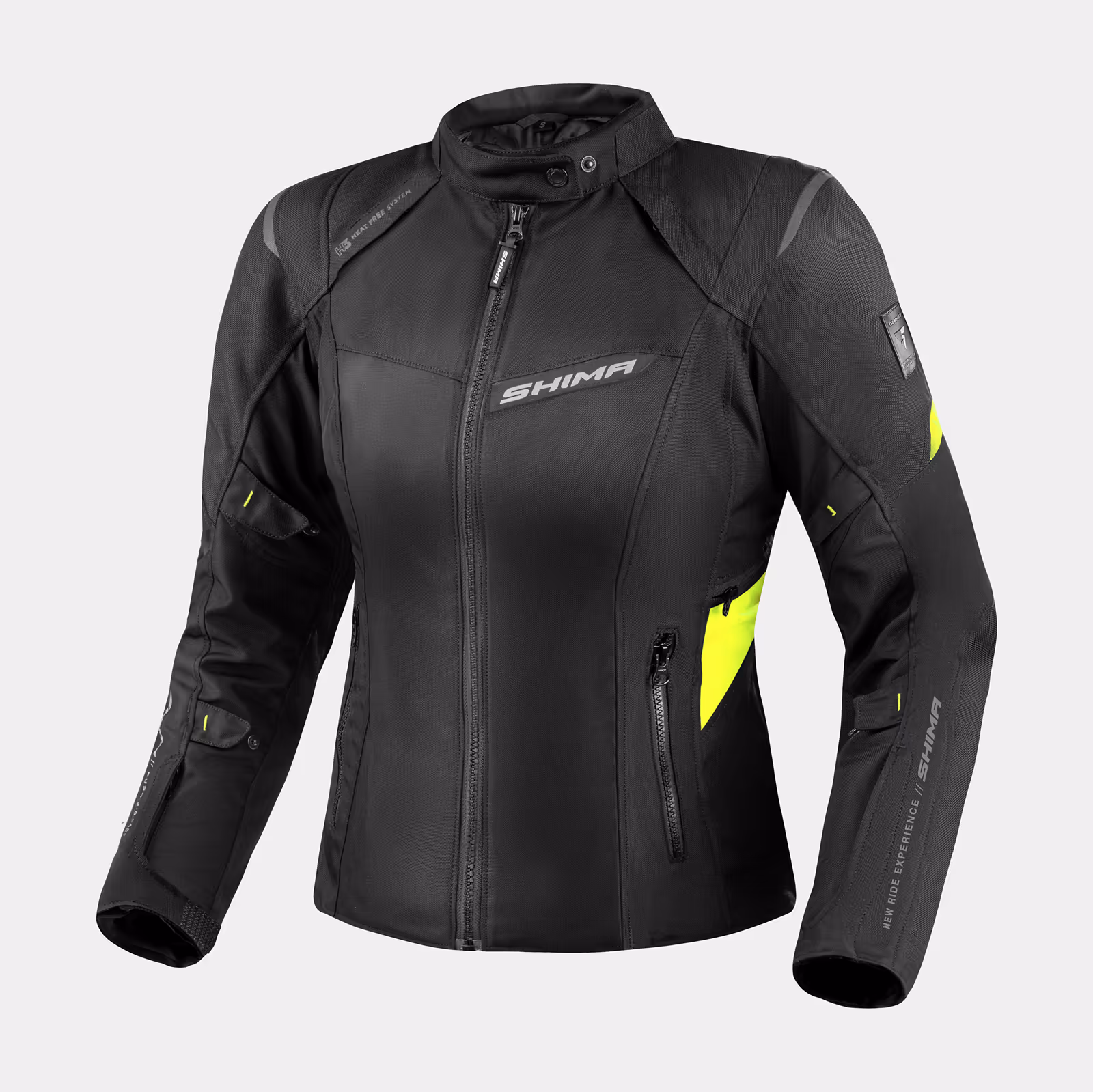SHIMA_RUSH_JAKET_LADY_FLUO_FRONT_2500X2500_Motorcycle_Jacket_Women